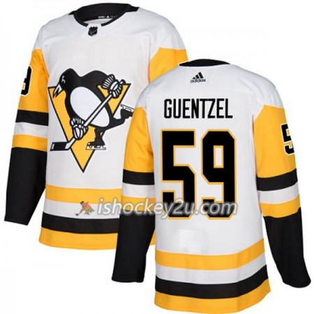 Dame NHL Pittsburgh Penguins Trøje Jake Guentzel 59 Adidas 2017-2018 Hvid Authentic